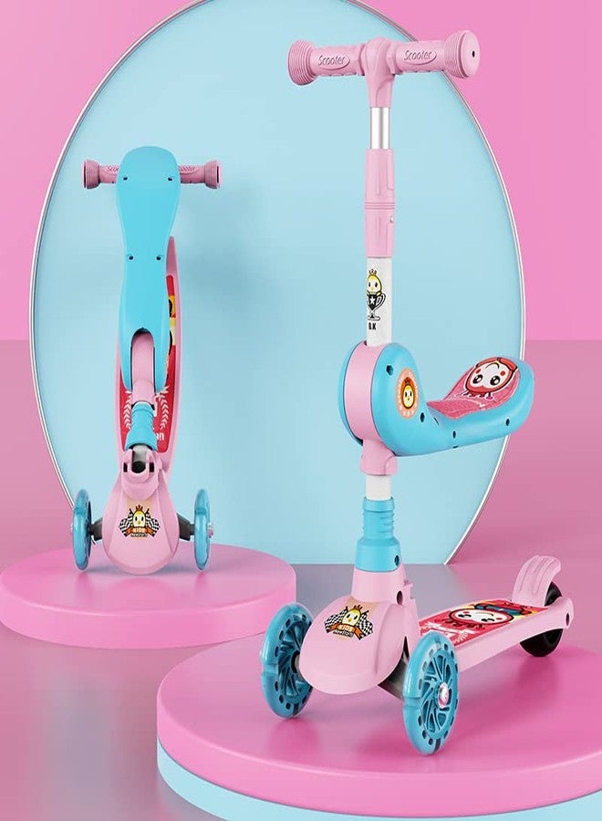 Oncarnival Sit N Slide Kids Scooter- 3 Wheel Scooter (Suitable for 2-10 Yrs) Adjustable Height, Foldable Scooter, Outdoor Activities for Boys/Girls - Image 1